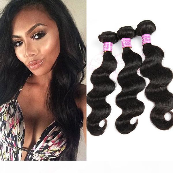 

bemiss new brazilian natural black body wave virgin human hair mix order time-limited rushed 6 pcs per lot mongolian cambodian peruvian hair