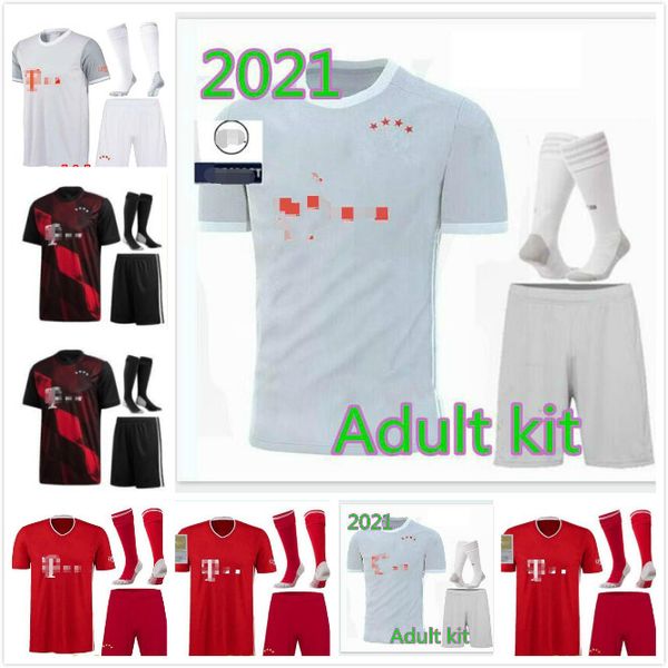 

20 21 james soccer jersey 2020 2021 munich lewandowski muller jersey hummels football shirt men sets uniforms+socks, Black;yellow