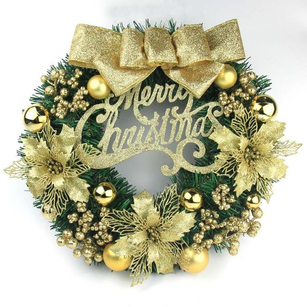 

christmas decorations wreath 80cm door hanging rattan circle shopping mall window decoration