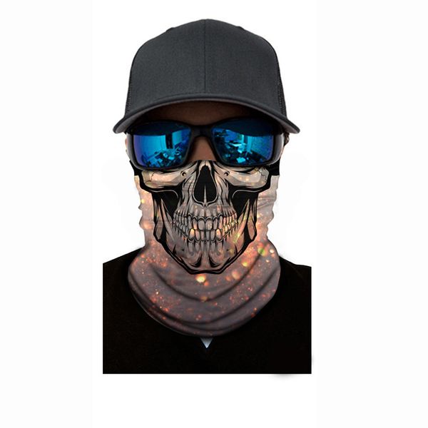 

skull head seamless scarf magic scarf riding mask sunscreen and uv proof
