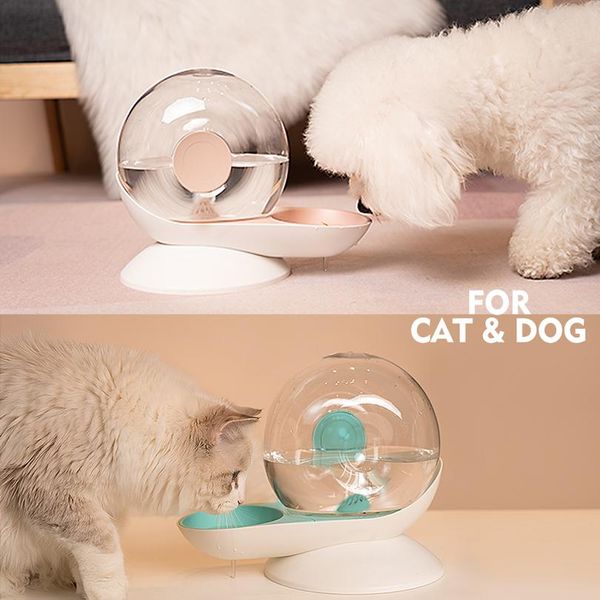 

2.8l pet cat dog feeder fountain bubble matic cat water dispenser large drinking bowl for cat water fountain no ele bbyeza