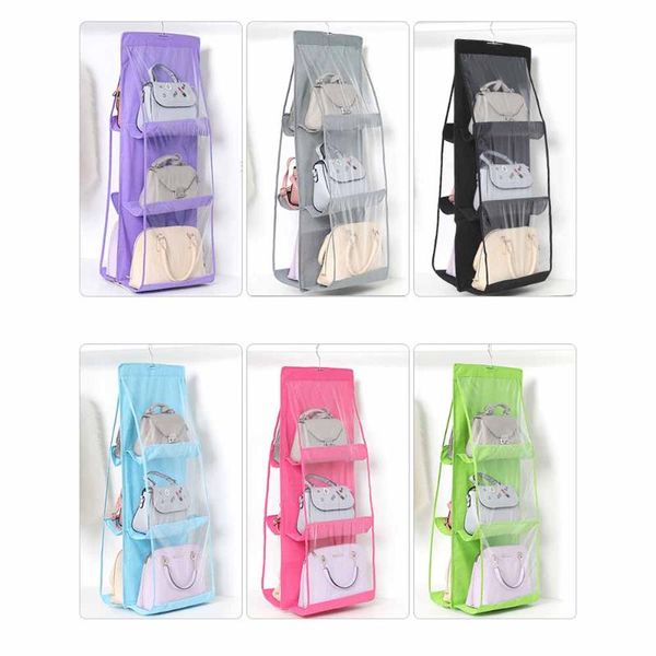 

storage bags random send household bag double-sided six-layer hanging non-woven dustproof