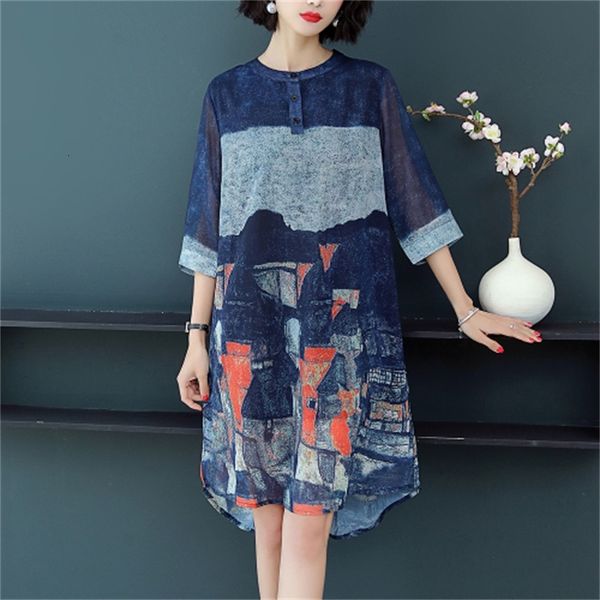 

more size for floral woman printing dresses of vintage ladies dressed as noche fiesta summer literature feminine 770d, Black;gray