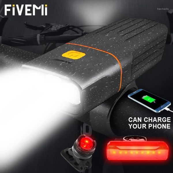 

bicycle light waterproof usb rechargeable front led bike lights l2/t6 headlight as power bank bike accessories warning lights1