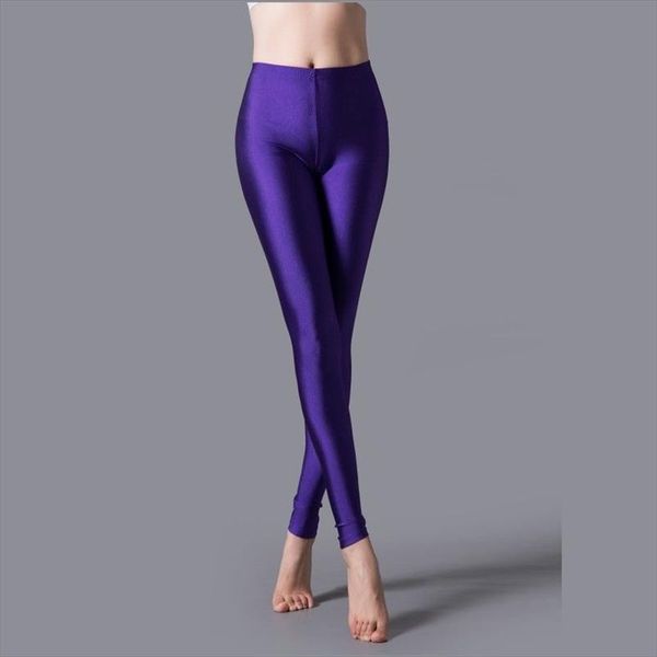 

polyester casual leggings women high elastic material neon fiteness pencil leggins pants streetwear legging plus size, Black