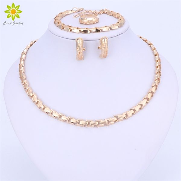 

fashion african beads jewelry set exquisite flash dubai gold color necklace sets nigerian wedding bridal wholesale 201222, Slivery;crystal