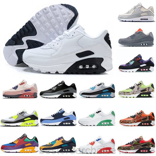 

men women 90s casual shoes triple black white pink blue grey black croc infrared mens fashion trainers outdoor sport sneaker 36-45 gbb8