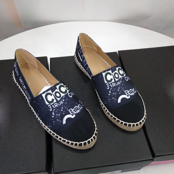 

fisherman's shoes women's new autumn 2020 thick bottom straw woven loafer shoes low single shoes, Black