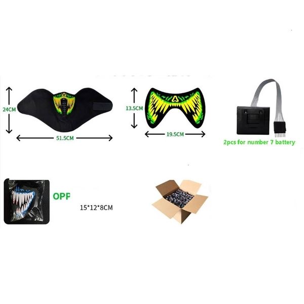 

mask led halloween music sound party dj activated led light up mask for dancing night riding skating masquerade xd20757outletozs