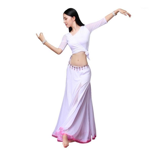 

2018 autumn winter women dancewear belly dance clothing 3pcs outfits girls oriental dance costumes set jacket skirts1, Black;red