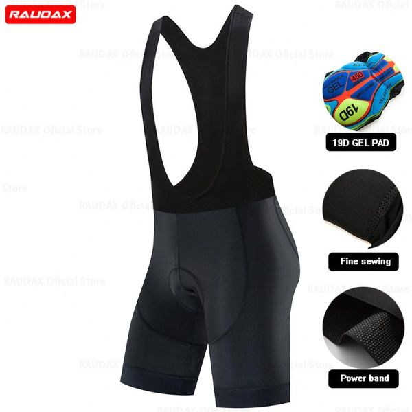 

raudax 2021 men cycling bib shorts downhill mountain road bike shorts cycling licra bermuda ciclismo