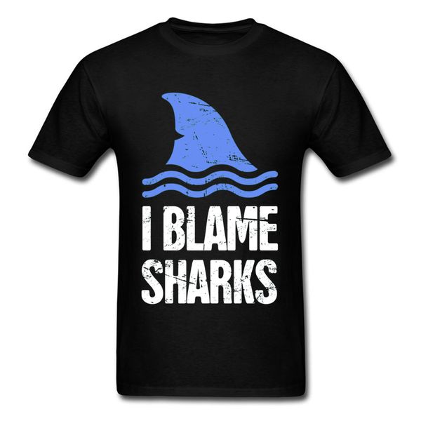 

sport slim fit t shirts ocean blame sharks wave jaws funny tshirts for men customized cotton men shirt unique t-shirt quality