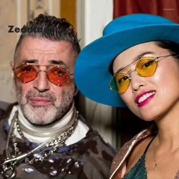 

sunglasses vintage small men women designer metal frame yellow red pink sun glassses eyewear uv400 glasses1, White;black