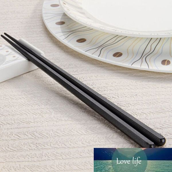

1 pair japanese chopsticks alloy non-slip sushi chop sticks set chinese gift chopstick palillos chinos baguette chinoise