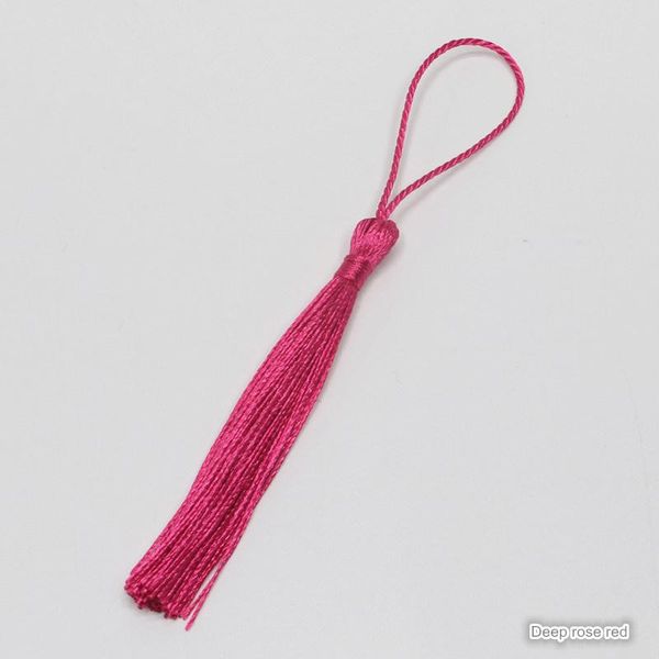 

50pcs polyester silk tassel fringe diy home curtain clothing sewing craft supplies charm pendant bookmark tassels h bbykqm