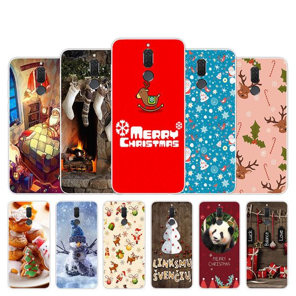 

nova 2i fundas 5,9-дюймовый мягкий тпу рождественский сезон дизайн телефона case maimang 6 чехол для huawei mate 10 lite shell