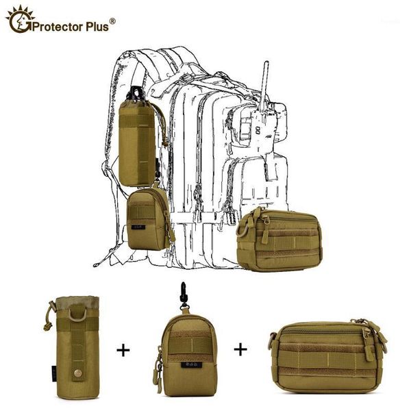 Outdoor-Taschen Taktische Tasche Set 3 Molle Erweitern Sport Jagd Radfahren Camo Tasche Einzelne Schulter Taille Wasserdicht1