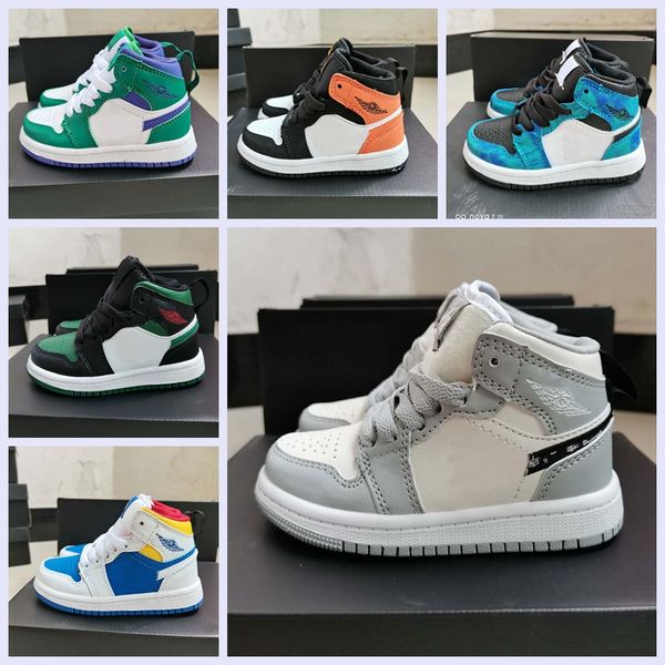 

1 1s kids basketball shoes preschool signed high youth chicago new born baby infant toddler trainers small boys girls sneaker