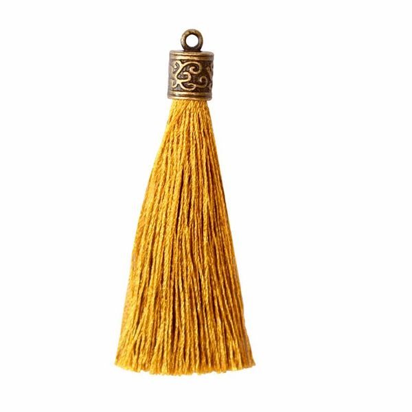 

5pcs bronze hat mini tassel jewelry curtain garments decorative accessories key bag hand catenary pendant craft tassels diy h bbyhqd