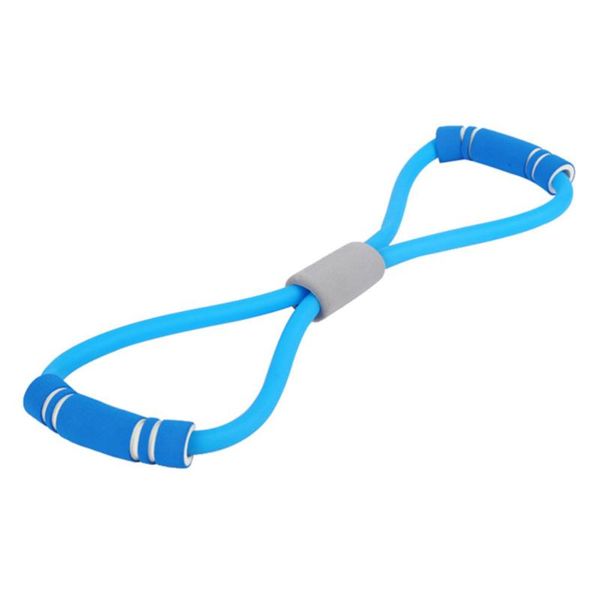

resistance bands flat latex elastic band for training pilates and physical therapy (blue)
