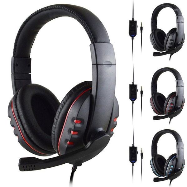 

stereo wired gaming headsets headphones with mic for 4 / pc1