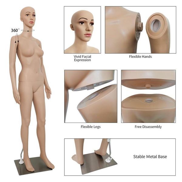 

69 inches female mannequin full body dress form tailor's dressing model mannequin props fit all kind of clothes window display w3811273
