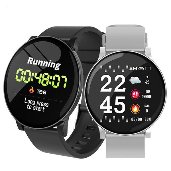 W8 Akıllı İzle IP67 Su Geçirmez Kalp Hızı Reloj Inteligente Hava Tahmini Smartwatch Samsung Huawei Için Izle PK Aktif Dişli İzle