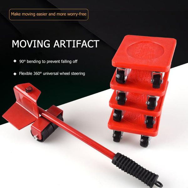 

professional hand tool sets 5pcs moves furniture transport shifter moving wheel slider remover set device made of abs and iron durable