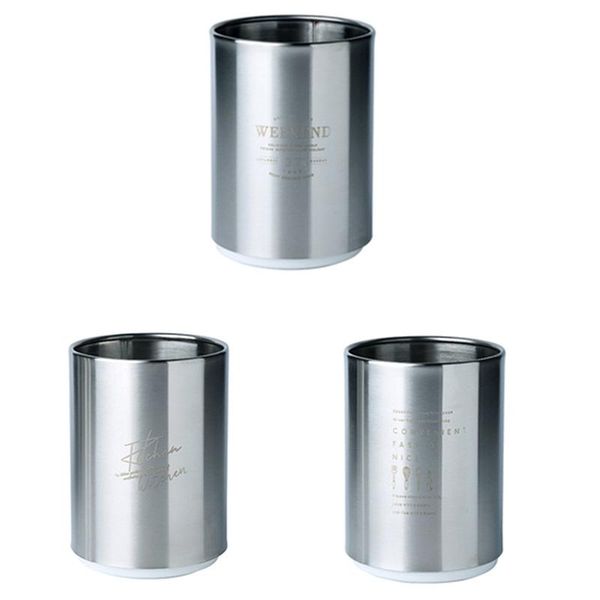 

stainless steel chopsticks storage tube spoon fork storage box cutlery drain holder household kitchen utensils organizer tool
