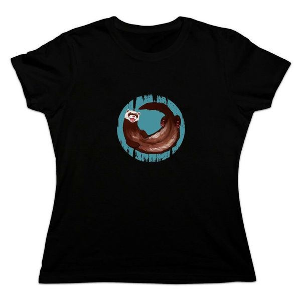 

happy ferret women's novelty t-shirt breathable tee shirt sport hooded sweatshirt hoodie