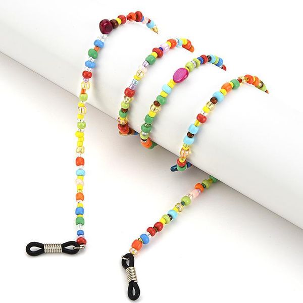 

2020 fashion reading glasses chain women metal sunglasses cords colorful beaded eyeglass lanyard hold straps eyewear retainer h jllkuf