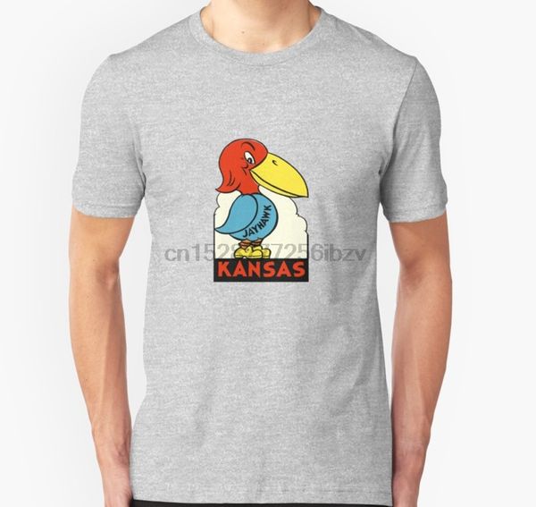 

men tshirt kansas jayhawk state vintage travel decal t shirt printed t-shirt tees sport hooded sweatshirt hoodie