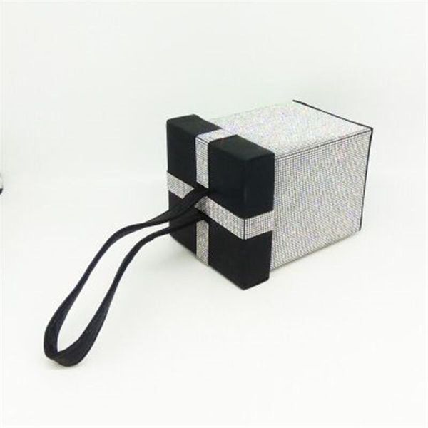 

мода женщин площади рука сумка diamonds box форма сумки мешок вечера сцепления