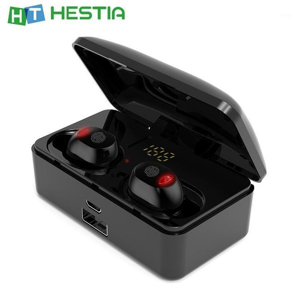 

g10 tws bluetooth 5.0 earphones touch technology one pair earphone wireless bass sound red white color atacado