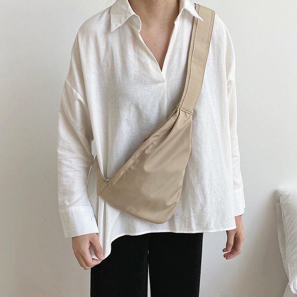 

2021 new women canvas bags casual female chest pack ladies crossbody bag youth bag