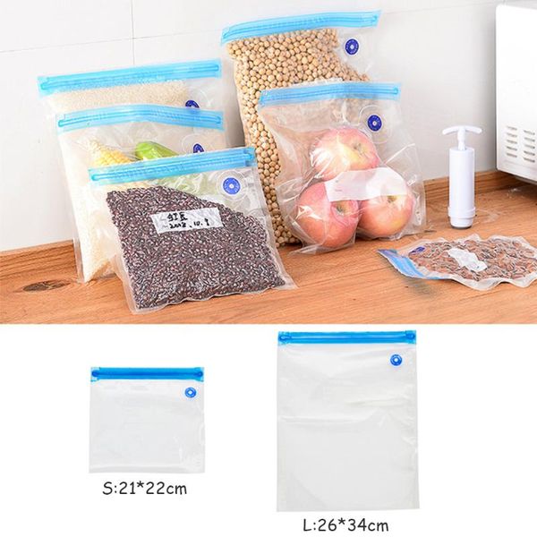 

compression bag, vacuum transparent sealed storage bag, reusable fruit and vegetable er kitchen storage