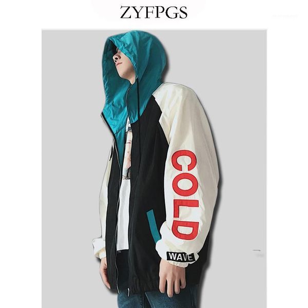 

zyfpgs bomber jacket men casual pilot jacket loose coat men's autumn ins windbreaker trend coat men hip hop outwear 841, Black;brown