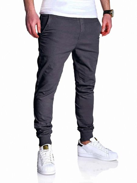 

men drawstring waist tapered pants q1az#, Black