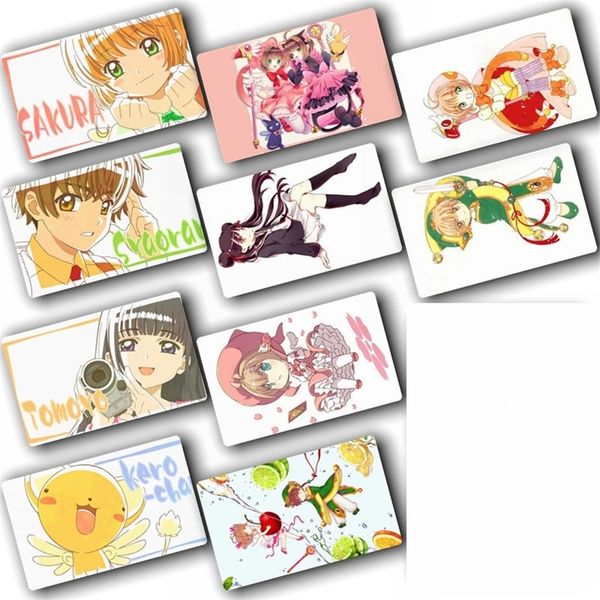 Cartão Captor Sakura Anime Card Adesivo Pacote DIY Cartão Impermeável Clássico Crianças Adesivo Brinquedos Para Crianças 100 Pcs LJ201019