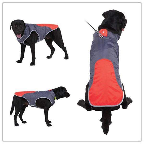

dog apparel pet clothes reflective big winter jackets adjustable cotton large dogs