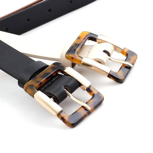 

женская кожаный ремень ретро прямоугольник пряжки талии ремни для женского винтажного пояса для джинсов украшения сплошной цвет cummerbund j, Black;brown