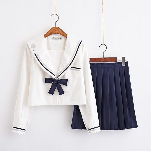 

clothing sets women school uniforms1, White