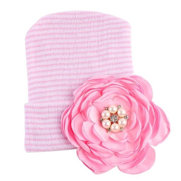

новорожденный ребенок hat малышей теплая зима осень новорожденный 3d flower caps шляпы мягкие шапочки лук шляпы 0-12m, Yellow