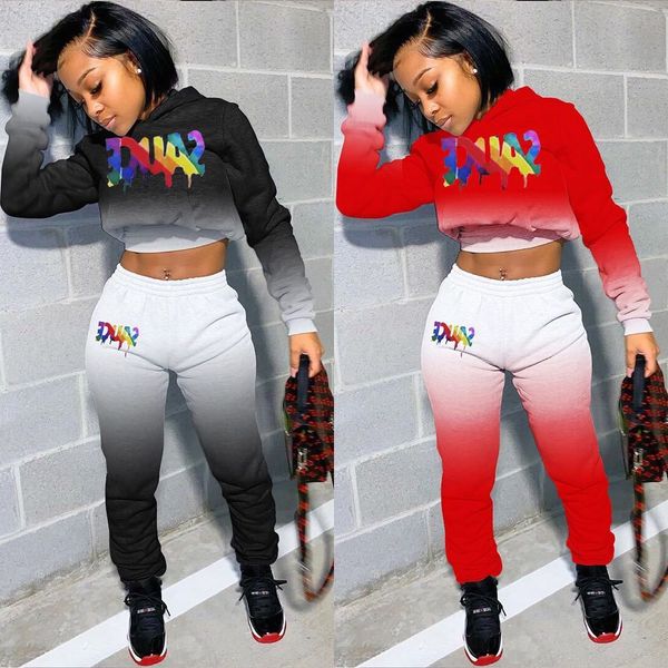 

fall fashion 2020 african flower printed womens winter 2 piece two pieces set woman clothing
