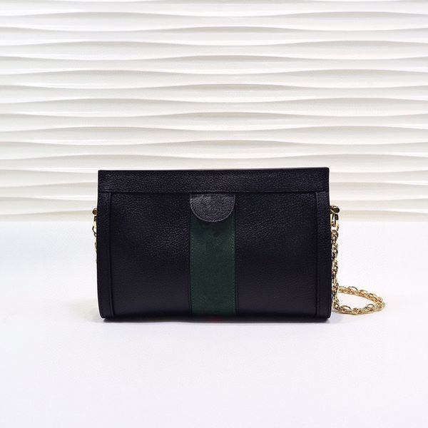 

leather chain bag ladies luxury designer messenger bag 2020 new fashion shoulder bag three stripes pattern brand handbags