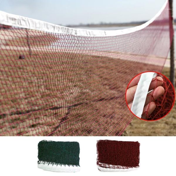 

6.7mx 0.75m professional sport training standard badminton net outdoor tennis net mesh volleyball exercise1, Black;white