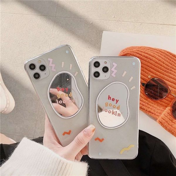 

it is suitable for 12 pro max japane and korean mirror mobile phone drop glue transparent anti plug protective case