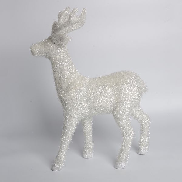 

christmas deer white flash simulated front decorated walk big reindeer 17.7
