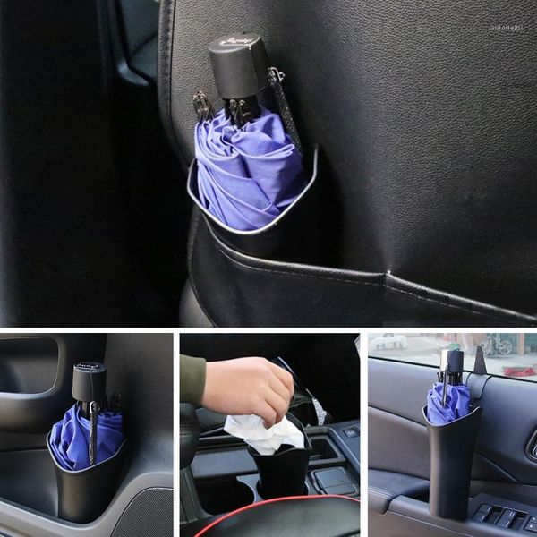 

multi-function car umbrella holder bucket folding cover cup holder storage abc pe material stowing tidying car accessories1