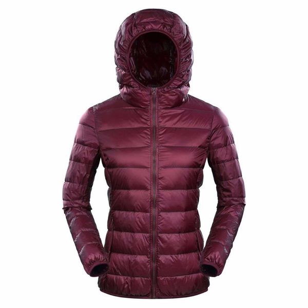 

2021 new 7xl 8xl hooded ultra light down jacket women plus feather winter thin warm windbreaker coats 0nea, Black